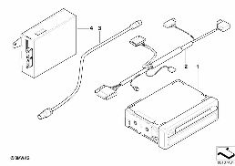 MODIFICAT. NAVIGATION MK-1 TO MK-3 diagram for BMW 5 Series E39 528i