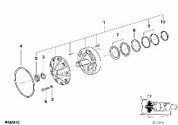 A5S310Z LUBRIC.SYSTEM/BRAKE CLUTCH C1 diagram for BMW 5 Series E39 528i