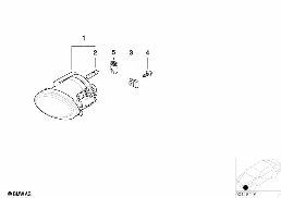 FOG LAMP M-TECHNIK diagram for BMW 5 Series E39 528i
