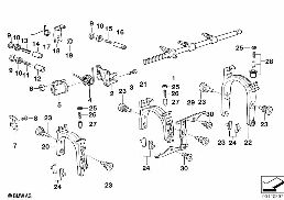 S5D...Z INNER GEAR SHIFTING PARTS diagram for BMW 5 Series E39 528i