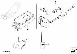 INSTALL.KIT, INDEPENDENT HEATER diagram for BMW 5 Series E39 528i