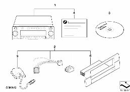 REPLACEMENT PARTS FOR RADIO NAVIGATION diagram for BMW 5 Series E39 528i