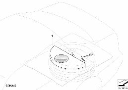 BMW SUBWOOFER diagram for BMW 5 Series E39 528i