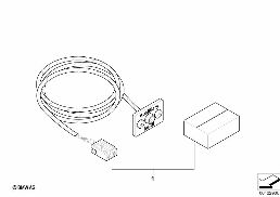 RETROFIT, AUXILIARY CONNECTION diagram for BMW 5 Series E39 528i