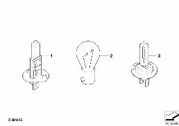 BULBS BLUE diagram for BMW 5 Series E39 528i
