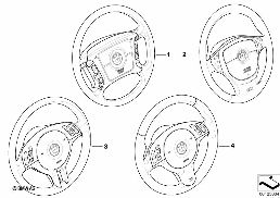 RETROFIT KIT, MULTIFUNCT. STEERING WHEEL diagram for BMW 5 Series E39 528i