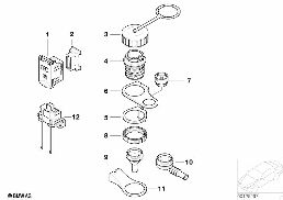 DIAGNOSIS PLUG diagram for BMW 5 Series E39 528i