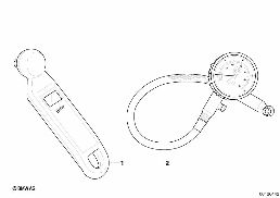 ELECTRONIC TIRE PRESSSURE GAUGE diagram for BMW 5 Series E39 525i