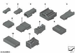 PLUG TERMINAL ELO NOT WATERPROOF diagram for BMW 5 Series E39 528i