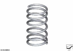 FRONT COIL SPRING diagram for BMW 5 Series F10 LCI 520d