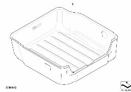LUGGAGE COMPARTMENT PAN diagram for BMW 1 Series E81 116i 1.6