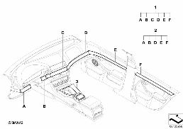 RETROFIT IN REAL MUSSLE MAPLE WOOD diagram for BMW 5 Series E39 528i