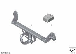 RETROFIT KIT, TOWING HITCH diagram for BMW 1 Series E81 116i 1.6