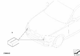 RETROFIT KIT, HEADLIGHT CLEANING SYSTEM diagram for BMW 1 Series E81 116i 1.6