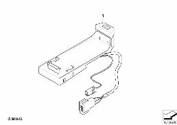BLUETOOTH SA644 HANDS-FREE RETROFIT KIT diagram for BMW 1 Series E81 116i 1.6