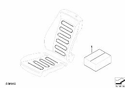 INSTALLING SET HEATED SEAT FRONT diagram for BMW 1 Series E81 116i 1.6