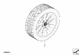 WINTER WHEEL W.TIRE RADIAL SP.139 -16