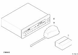 RADIO INSTALLATION KIT diagram for BMW 5 Series E39 525i