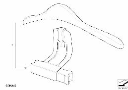 UNIVERSAL COAT HANGER diagram for BMW 5 Series E39 528i