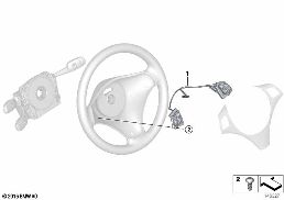 RETROFIT MULTI-FUNCTIONAL STEERING WHEEL diagram for BMW 1 Series E81 116i 1.6