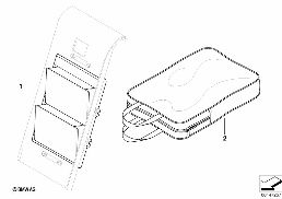 STORAGE COMPARTMENT MODULE diagram for BMW 1 Series E81 116i 1.6