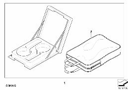 CUP HOLDER-MODULE diagram for BMW 1 Series E81 116i 1.6