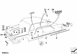 MOLDINGS diagram for BMW 700