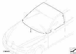 COVER, WINDSHIELD/SIDE WINDOW diagram for BMW 1 Series E81 116i 1.6
