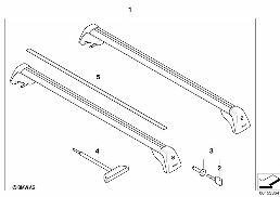 RAILING CARRIER diagram for BMW 5 Series E39 528i