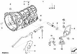 A5S325Z HOUSING WITH MOUNTING PARTS diagram for BMW 5 Series E39 528i