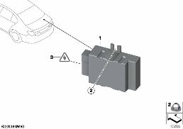 CONTROL UNIT FOR FUEL PUMP diagram for BMW 5 Series F10 LCI 528i
