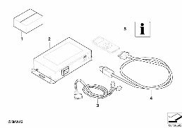 IPOD CONNECTION RETROFIT KIT diagram for BMW 1 Series E81 116i 1.6