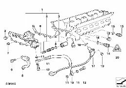 CYLINDER HEAD VANOS diagram for BMW 5 Series E39 528i