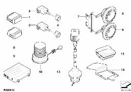 SINGLE PARTS F OFFICIAL VEHICLES diagram for BMW 5 Series E39 528i
