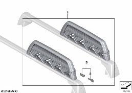 SKI/SNOWBOARD HOLDER diagram for BMW 1 Series E81 116i 1.6