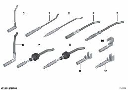 CIRCULAR CONNECTOR / D 2,5 MM SYSTEM diagram for BMW 5 Series E39 528i