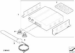 DVB-T SET-TOP BOX diagram for BMW 1 Series E81 116i 1.6