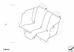 UNIVERSAL PRODECTIVE REAR COVER diagram for BMW 1 Series E81 116i 1.6