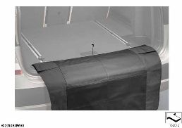 PROTECTIVE MAT FOR LOADING EDGE diagram for BMW 1 Series E81 116i 1.6