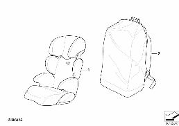 BMW JUNIOR SEAT II-III diagram for BMW 1 Series E81 116i 1.6
