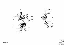 ENGINE SUSPENSION diagram for BMW V8 3200CS