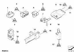 VARIOUS SWITCHES diagram for BMW 5 Series E39 528i