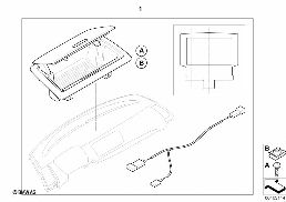 RETROFIT F ODDMENTS TRAY INSTR. PANEL diagram for BMW 1 Series E81 116i 1.6