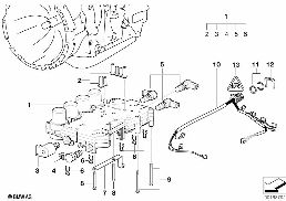A5S360R/390R CTRL UNIT WITH MOUNT.PARTS diagram for BMW 5 Series E39 528i