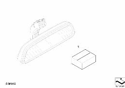 RETROFIT REARVIEW MIRROR W. AUTO DIMMER diagram for BMW 1 Series E81 116i 1.6