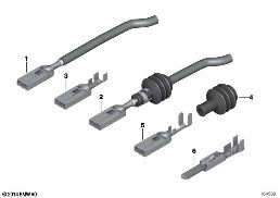 SLK SOCKET CONTACT diagram for BMW 5 Series E39 528i