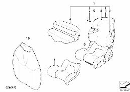 BMW JUNIOR SEAT I-II diagram for BMW 1 Series E81 116i 1.6