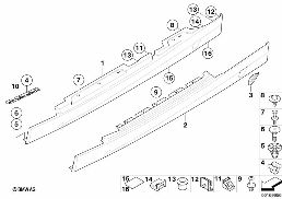 BMW PERFORMANCE AERODYNAMICS, ROCKER diagram for BMW 1 Series E81 116i 1.6