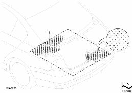NON-SKID MAT diagram for BMW 1 Series E81 116i 1.6