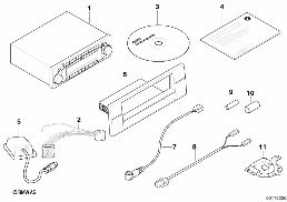 REPLACEMENT PARTS FOR RADIO NAVIGATION diagram for BMW 5 Series E39 528i